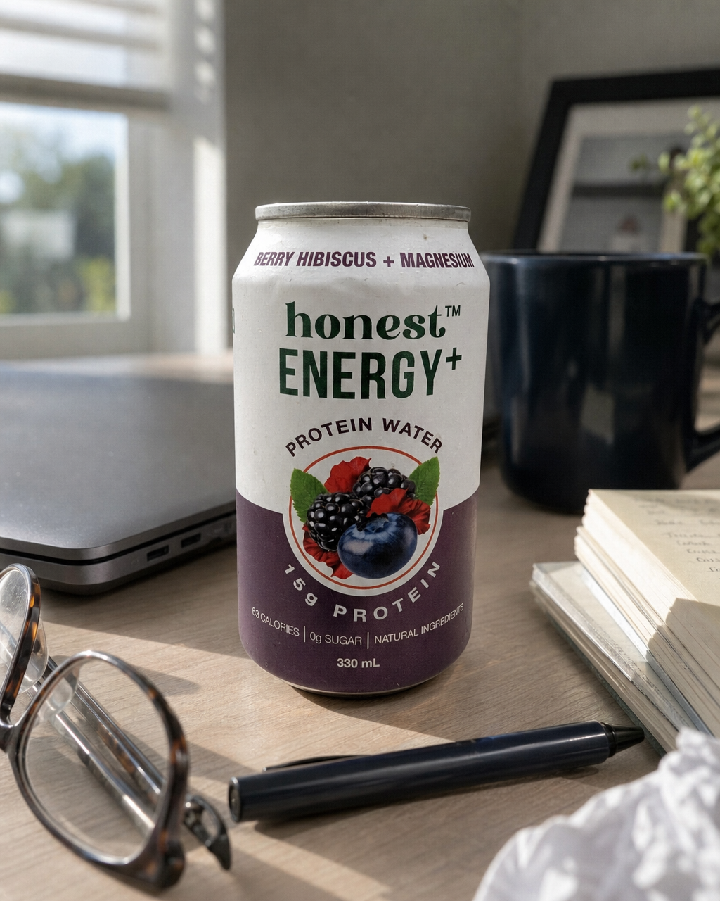 Honest Energy+ Berry Hibiscus + Magnesium — Protein Water