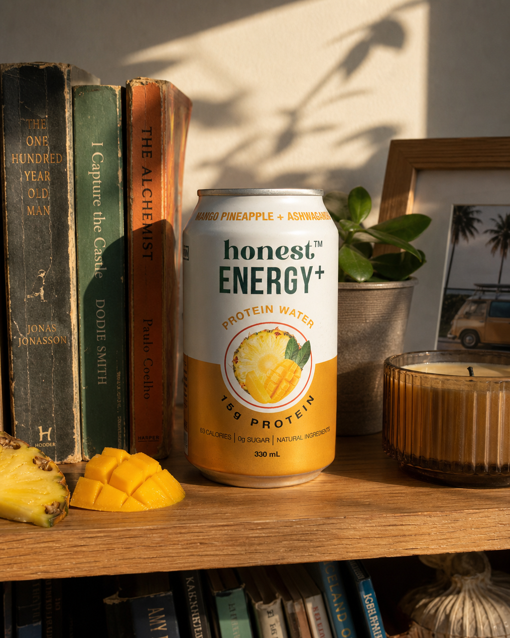 Honest Energy+ Mango Pineapple + Ashwagandha — Protein Water