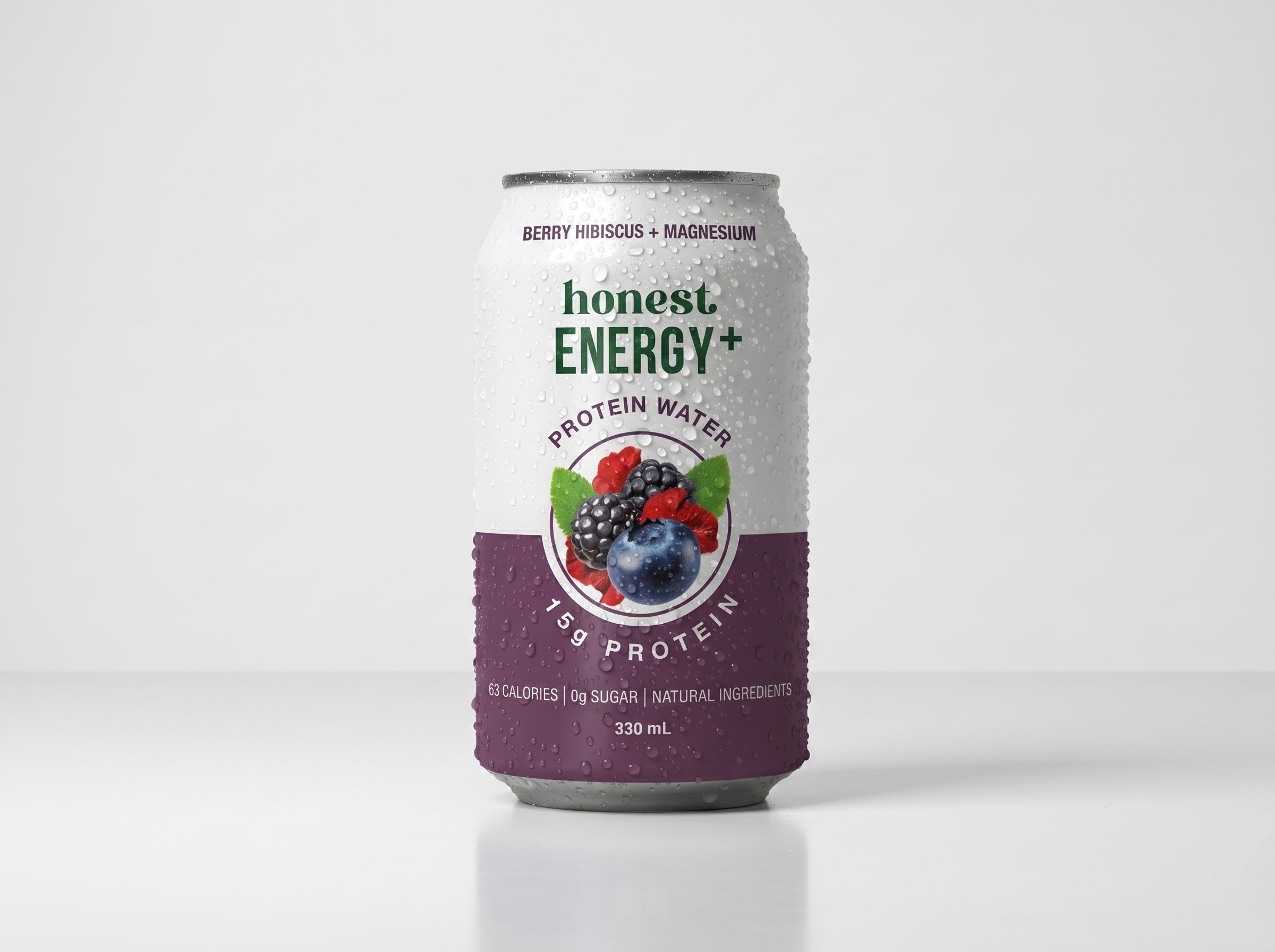Honest Energy+ Berry Hibiscus + Magnesium — Protein Water