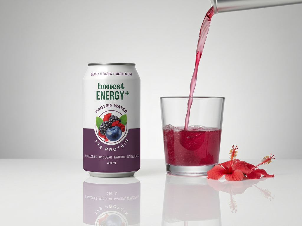 Honest Energy+ Berry Hibiscus + Magnesium — Protein Water