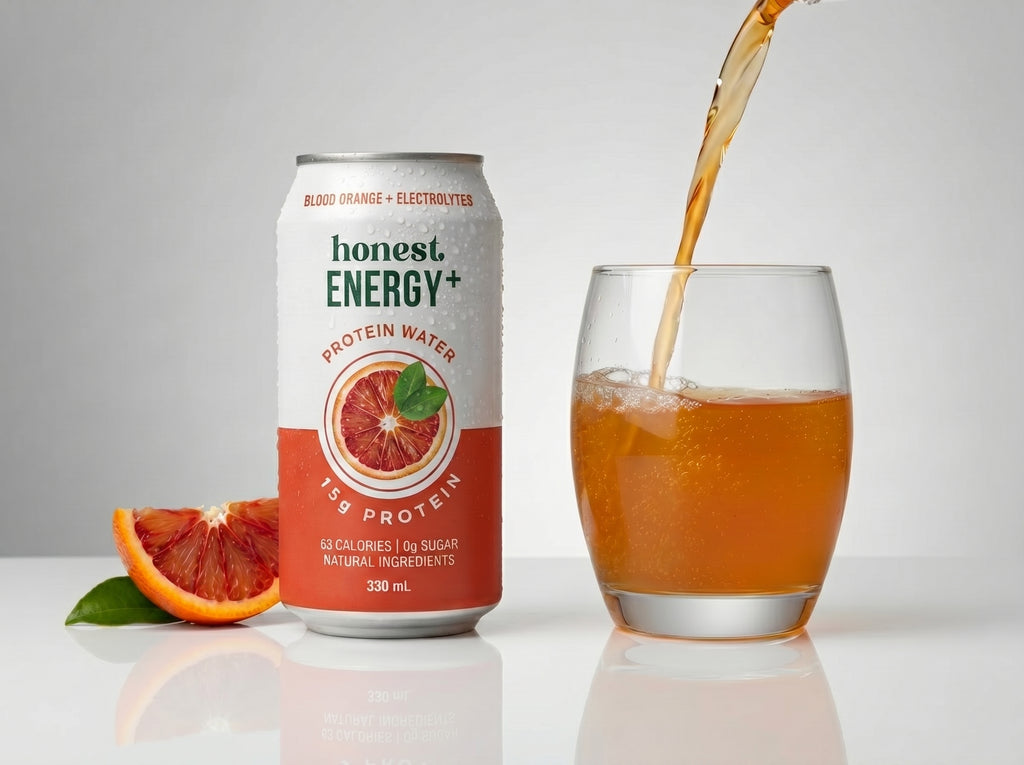 Honest Energy+ Blood Orange + Electrolytes — Protein Water