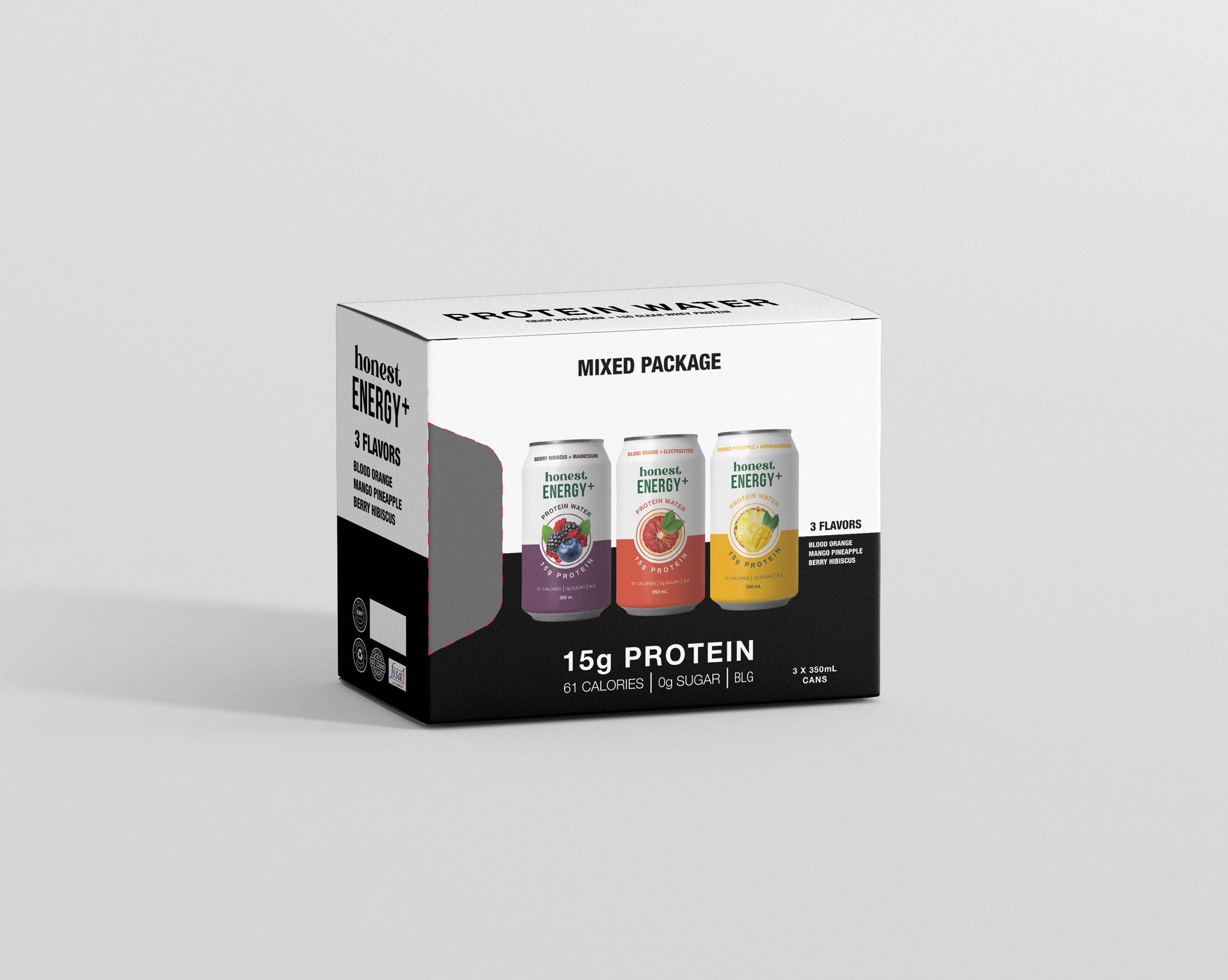 Honest Energy+ Protein Water – Variety Pack